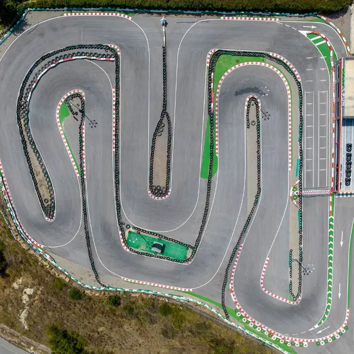 KartFun Estepona Vista Dron Vista cenital de KartFun Estepona